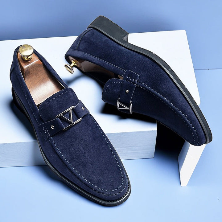 Levoire | Mocassin Élégant À Enfiler Bleu profond