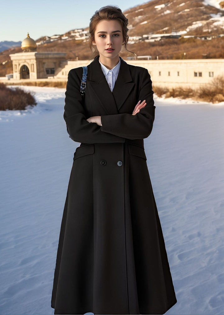 Levoire | Manteau Long Élégant À Double Bouton Pour Femmes