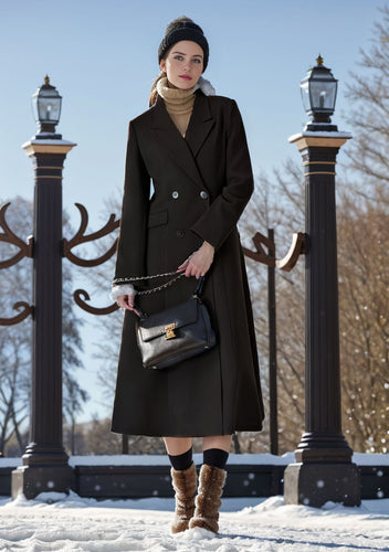 Levoire | Manteau Long Élégant À Double Bouton Pour Femmes