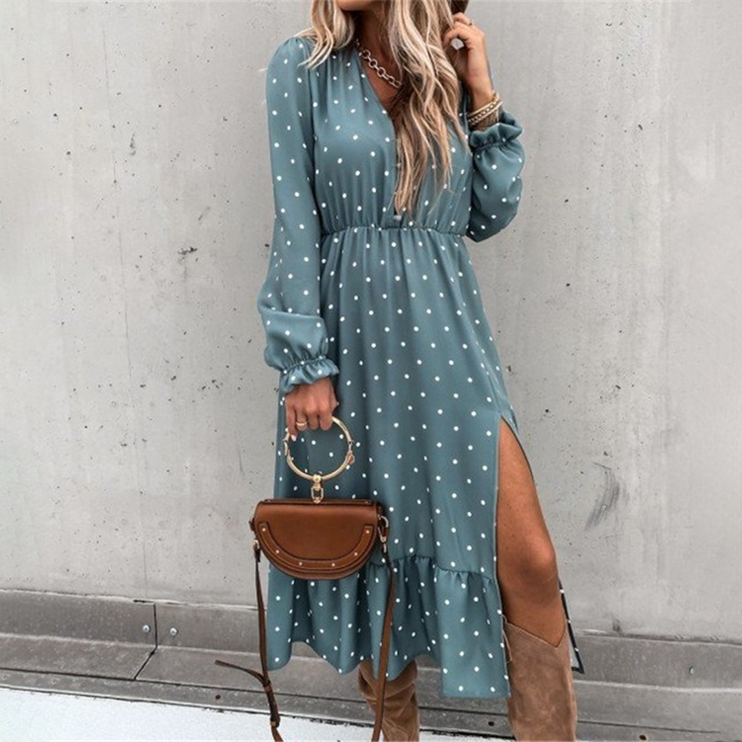 Levoire | Robe De Loisirs Avec Fente bleu marine