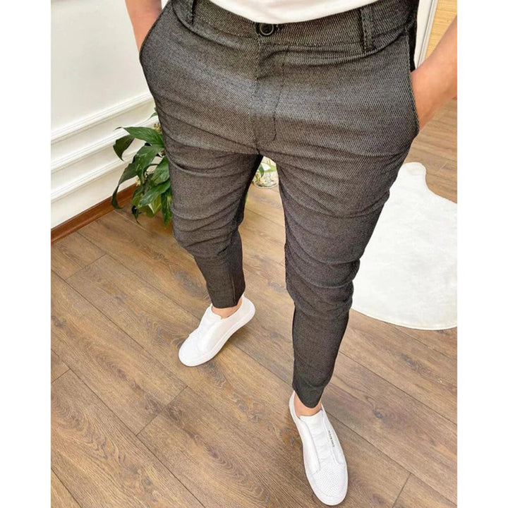 Levoire | Pantalons Stretch Slim Fit Élégants Gris foncé