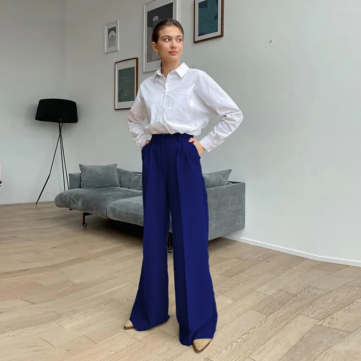 Levoire | Jambes Larges Bleu foncé