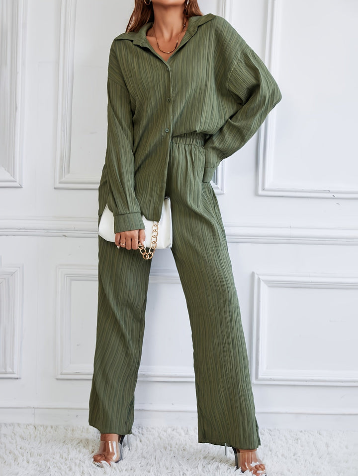 Levoire | Élégant & Confortable Costume Pantalon Plissé Pour Femmes