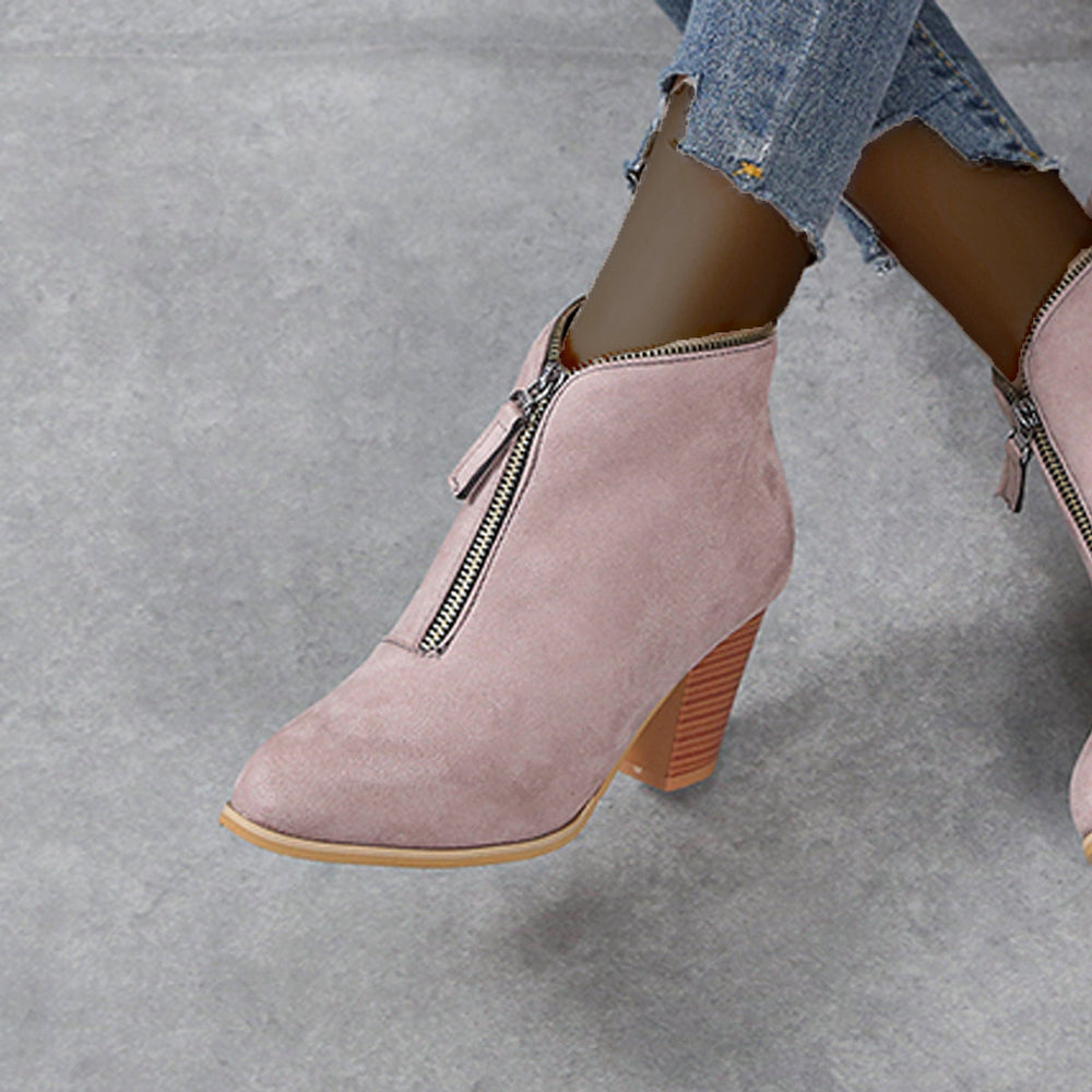 Levoire | Chaussures Pour Dames Avec Talons Compensés Et Bottines Rosa