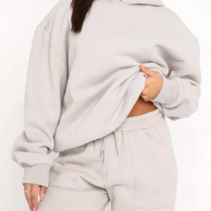 Levoire | Pull À Capuche Stylé Et Confortable Et Ensemble De Jogging Gris clair