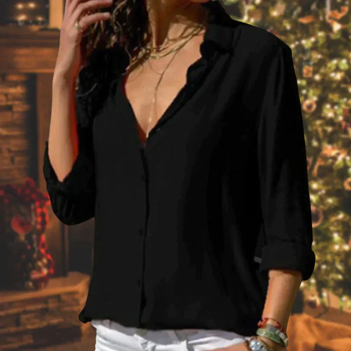 Levoire | Blouse en chiffon Noir
