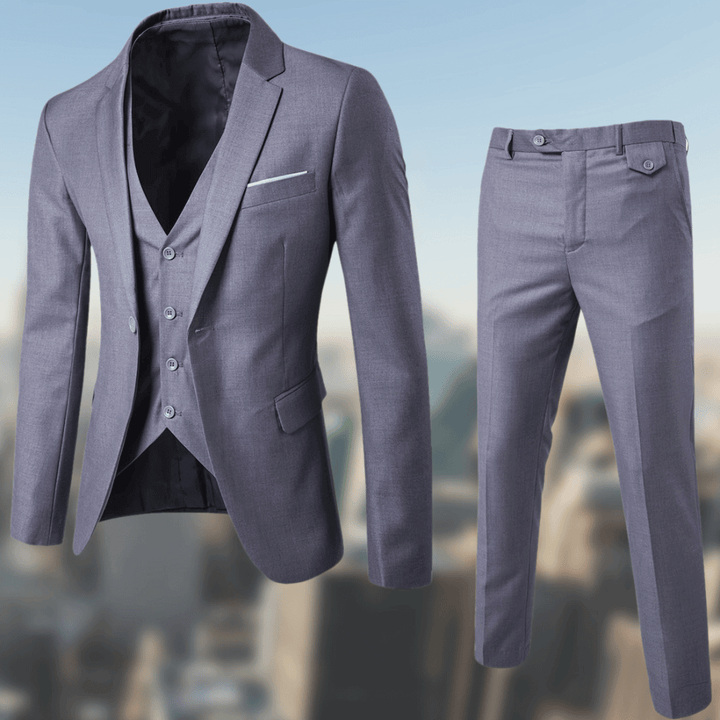 Levoire | Costume 3 Pièces Élégant Pour Homme gris