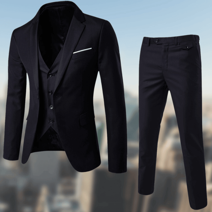 Levoire | Costume 3 Pièces Élégant Pour Homme noir