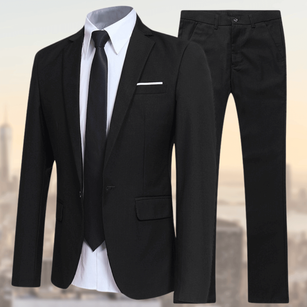 Levoire | Costume Élégant Pour Hommes Noir