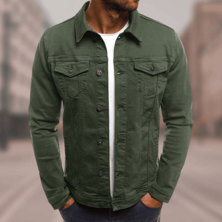 Levoire | Veste en jean élégante et confortable Vert