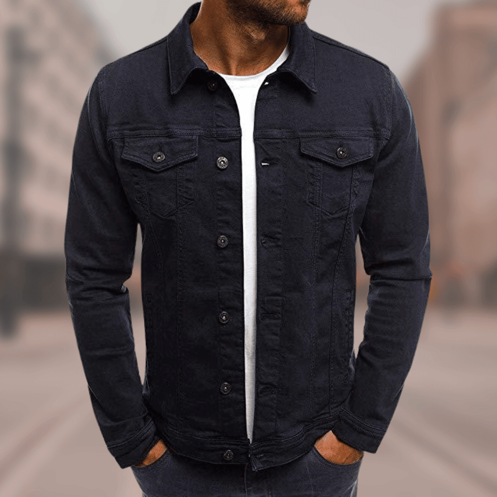 Levoire | Veste en jean élégante et confortable Noir