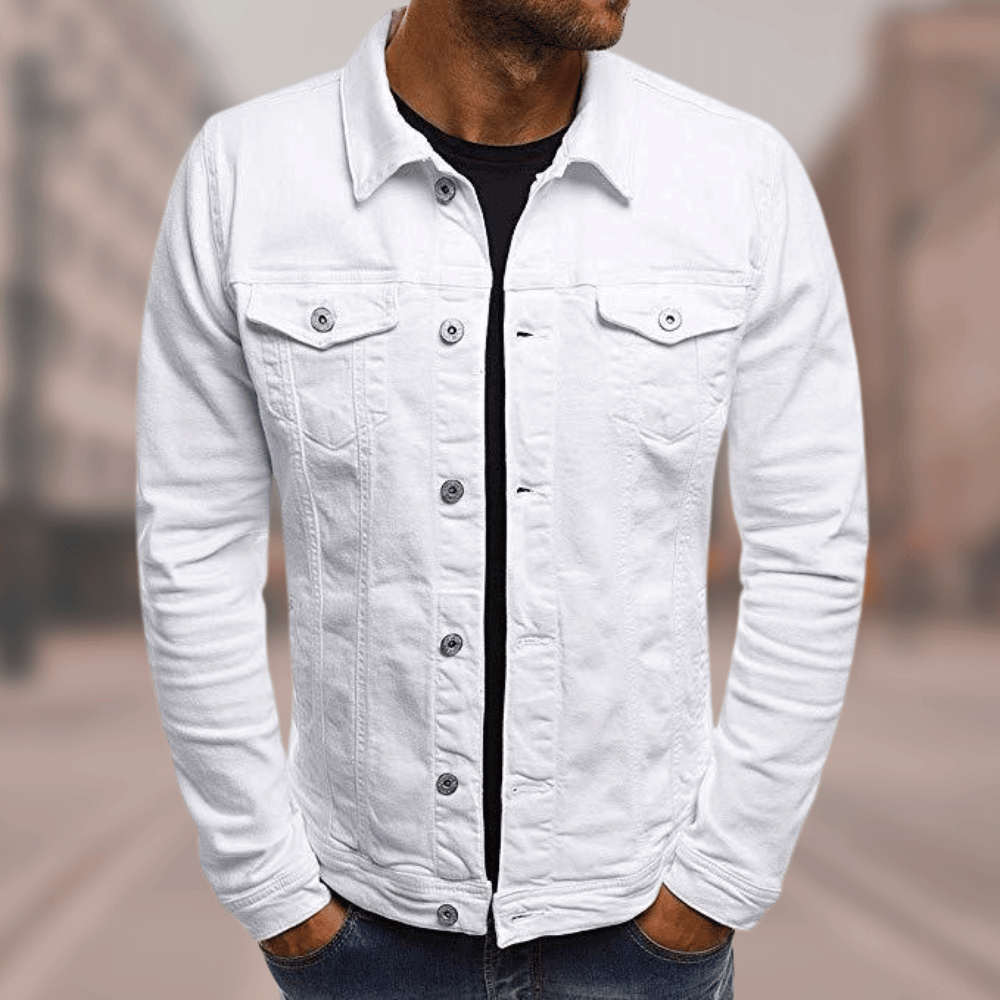 Levoire | Veste en jean élégante et confortable Blanc