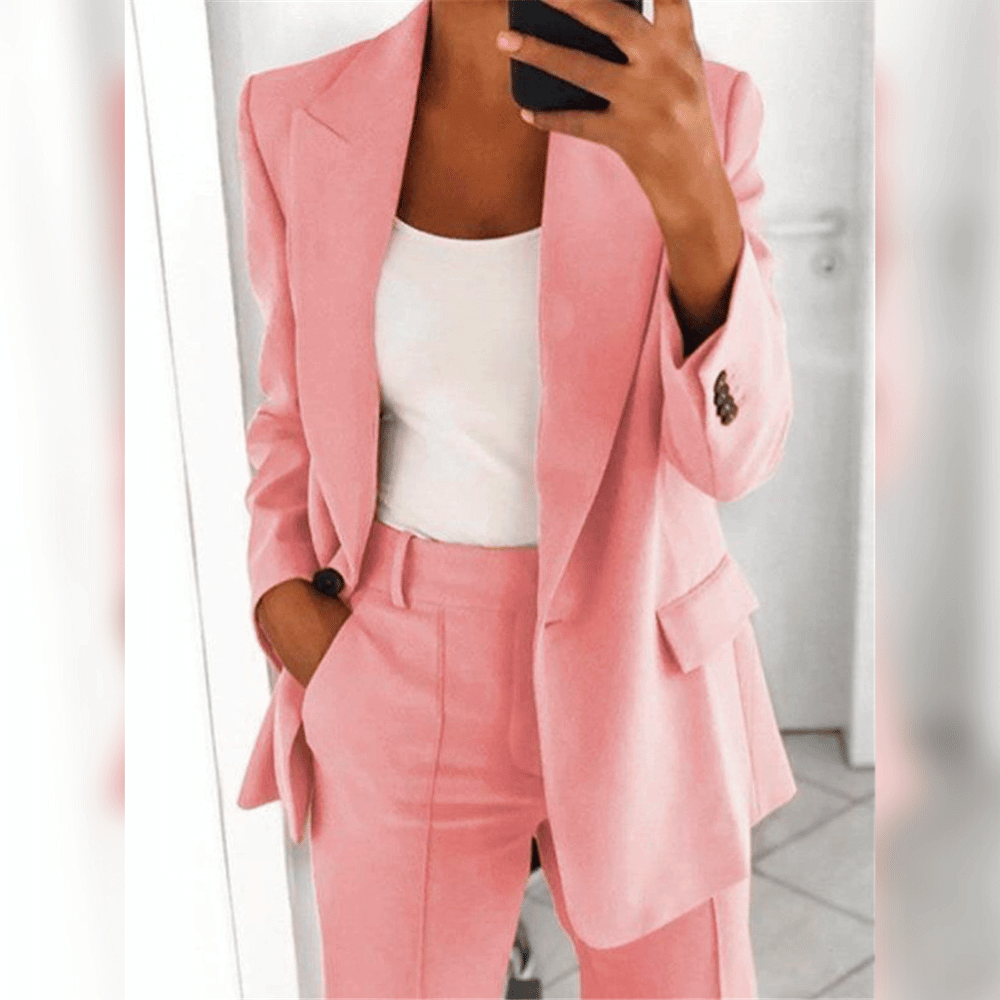 Levoire | Elegantti Bleiseri Puku Rosa