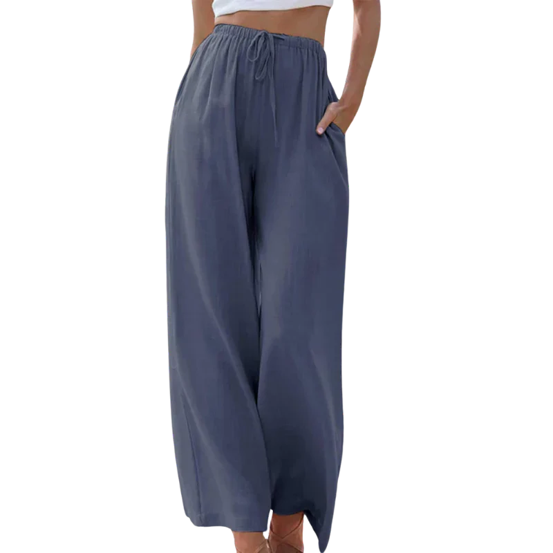 Levoire | Pantalon Large Confortable Pour Femmes Bleu foncé