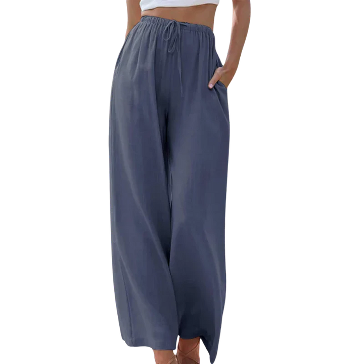 Levoire | Pantalon Large Confortable Pour Femmes Bleu foncé