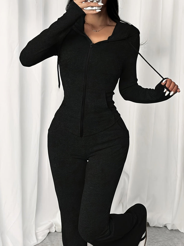 Levoire | Ensemble De Survêtement Pour Femmes Élégant Avec Capuche