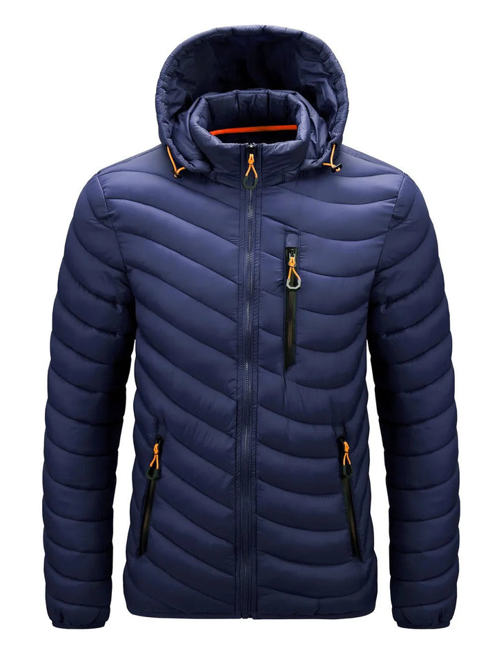 Levoire | Sweat-Shirt Avec Matériau Imperméable Et Zip Bleu foncé