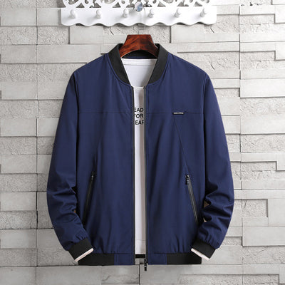 Levoire | Veste Bomber Décontractée Pour L'Automne Bleu foncé