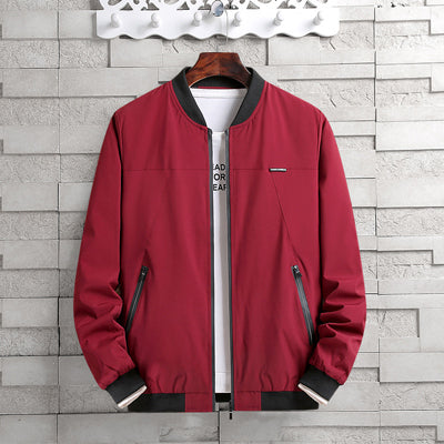 Levoire | Veste Bomber Décontractée Pour L'Automne Rot
