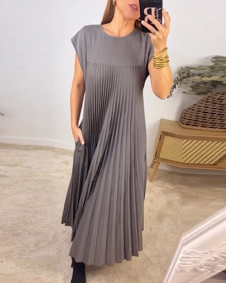 Levoire | Robe Plisse Sans Manches