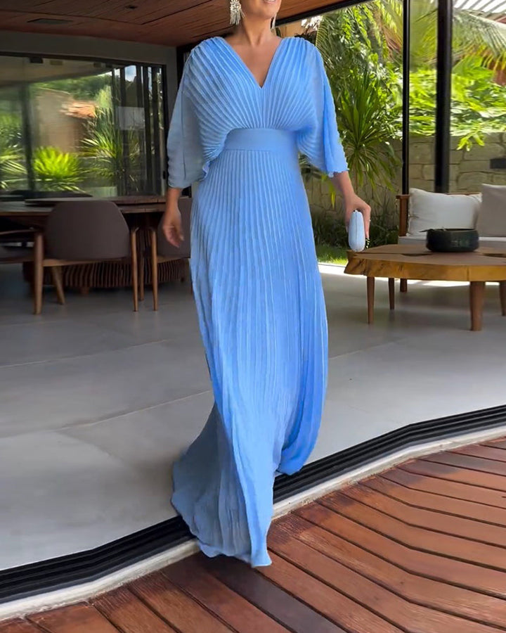 Levoire | Robe Avec Détails Plissés Et Une Taille Centrées