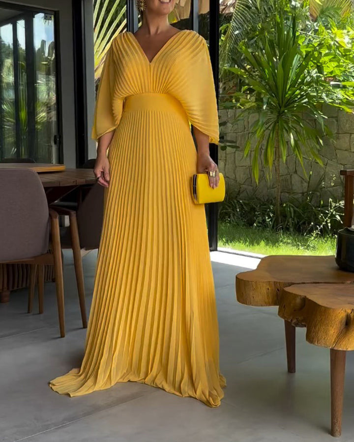 Levoire | Robe Avec Détails Plissés Et Une Taille Centrées