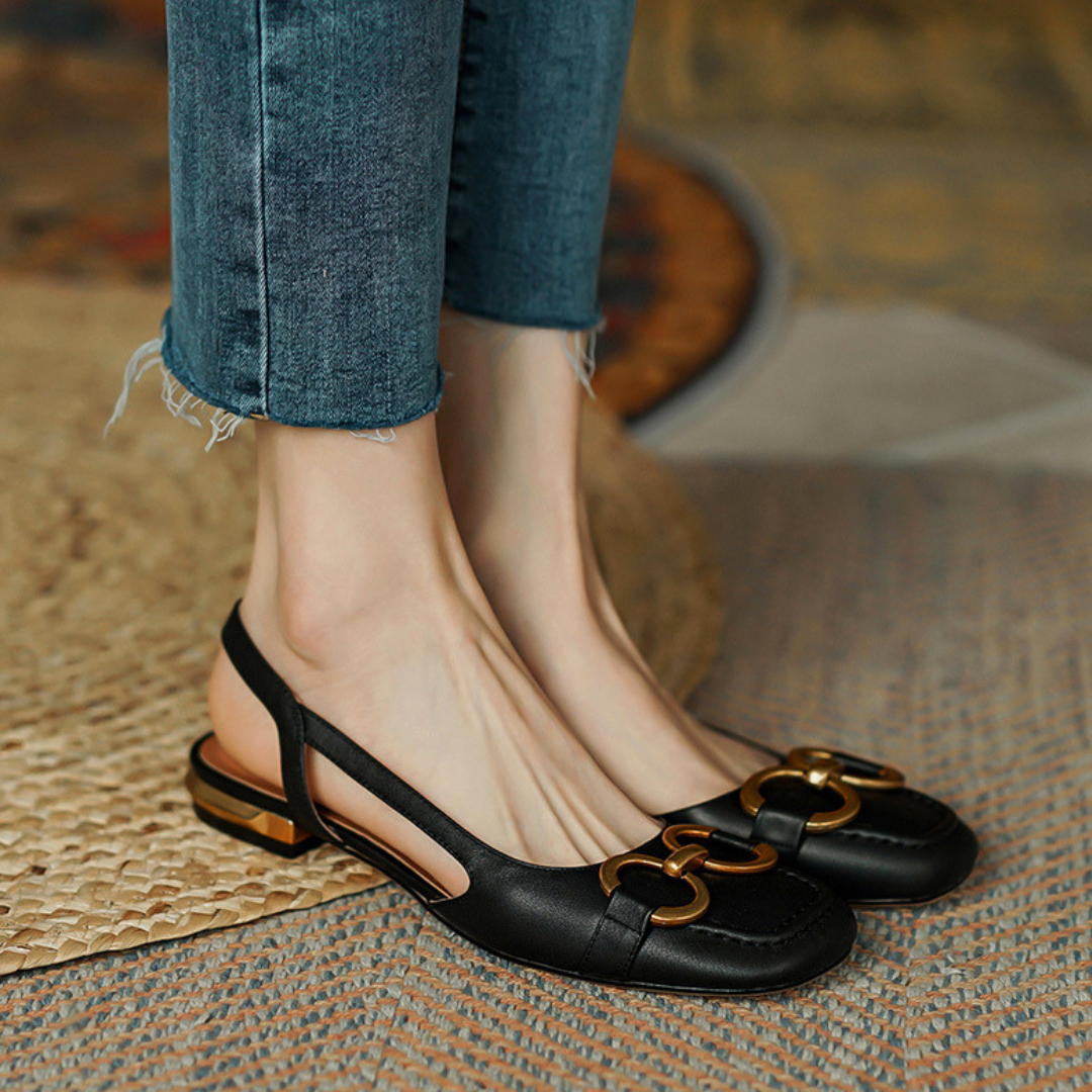 Levoire | Sandales à Boucle avec Élégance et Confort pour Femmes Noir