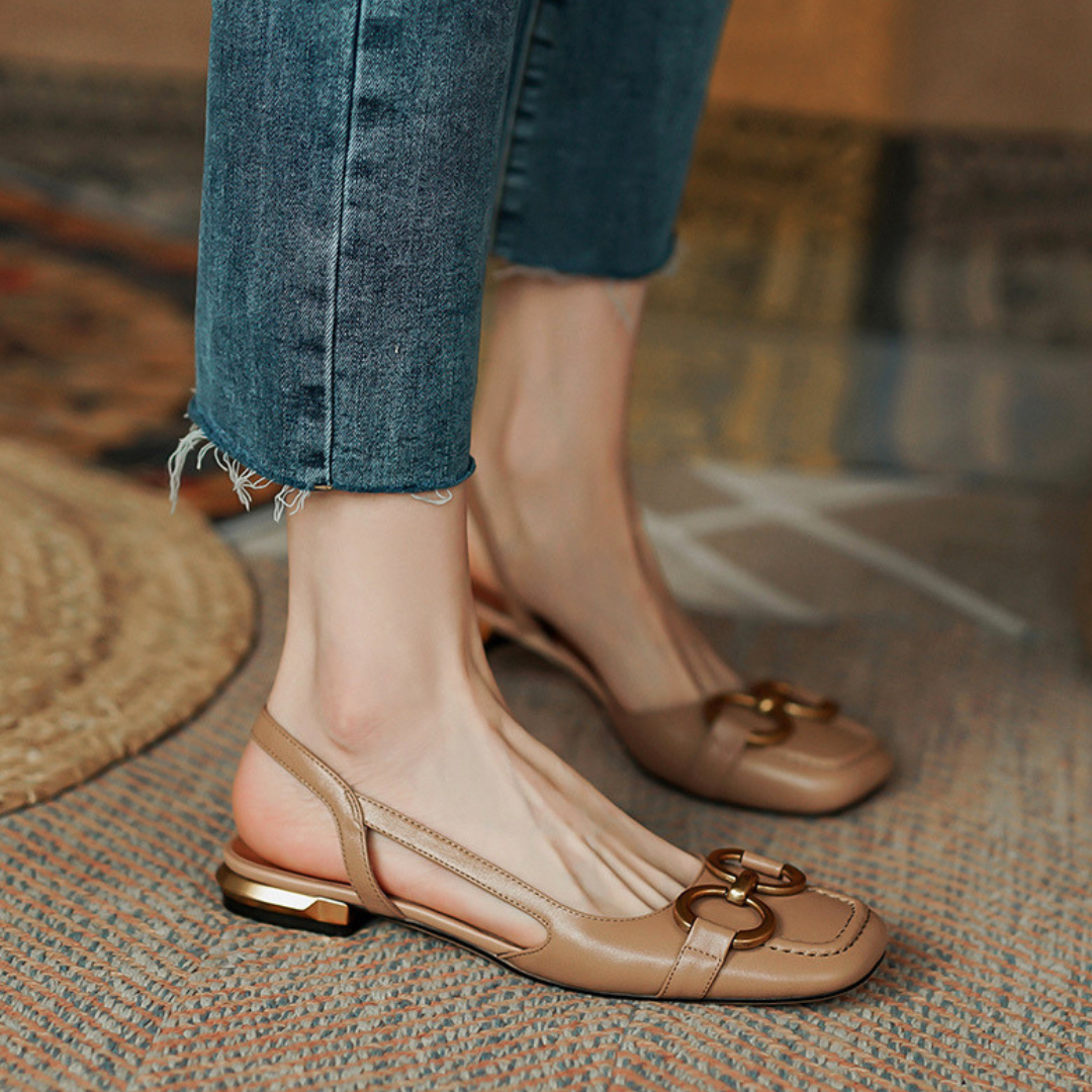 Levoire | Sandales à Boucle avec Élégance et Confort pour Femmes Abricot