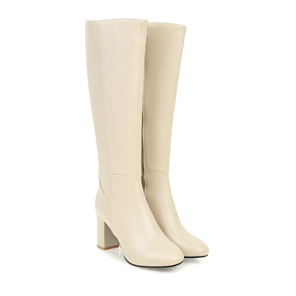 Levoire | Bottes À Fermeture Éclair De Luxe Pour Une Allure Élégante Beige
