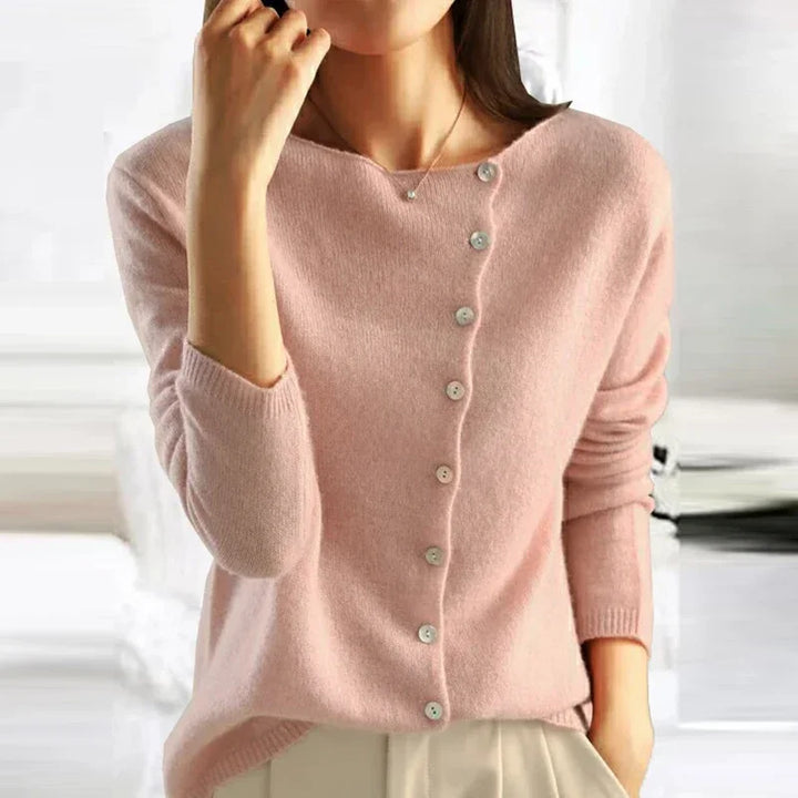 Levoire | Douce Cardigan Avec Fermeture À Boutons Élégante Rouge vif