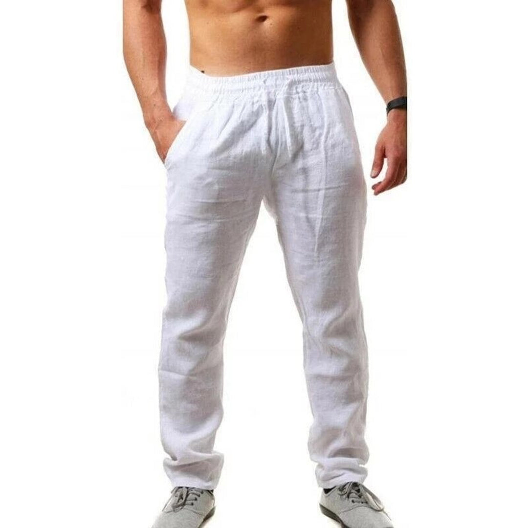 Levoire | Pantalons en lin d'été Blanc