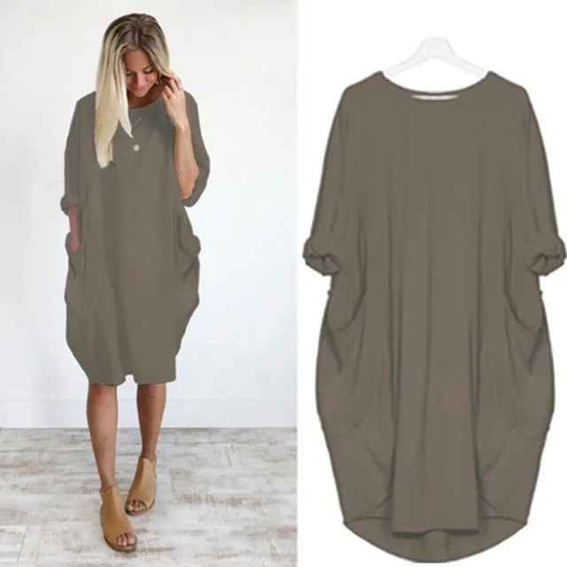 Levoire | Robe Confortable Et Mignonne Tief khaki