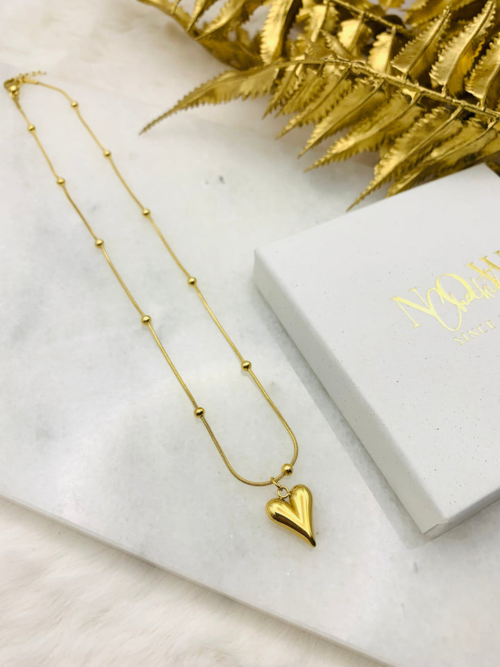 Levoire | Collier Pendentif Cœur Élégant Or