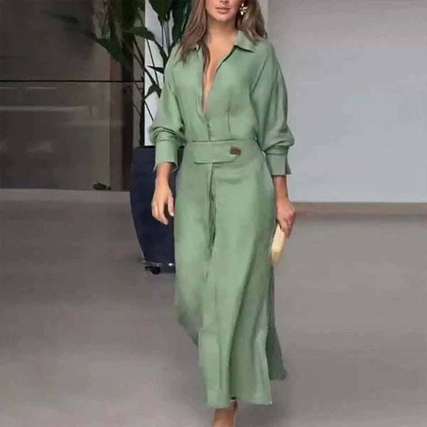 Levoire | Robe de loisir avec poches Vert