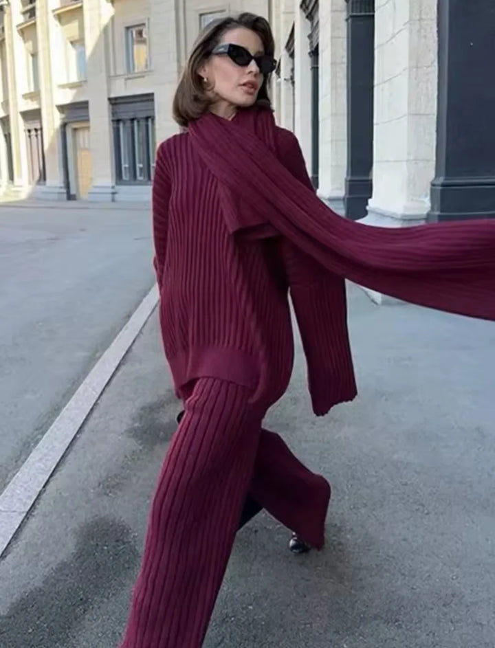 Levoire | Robe Pantalon Pull Décolleté V