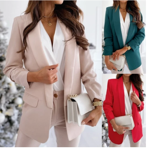 Levoire | Blazer Élégant Avec Manches Longues Et Imprimé