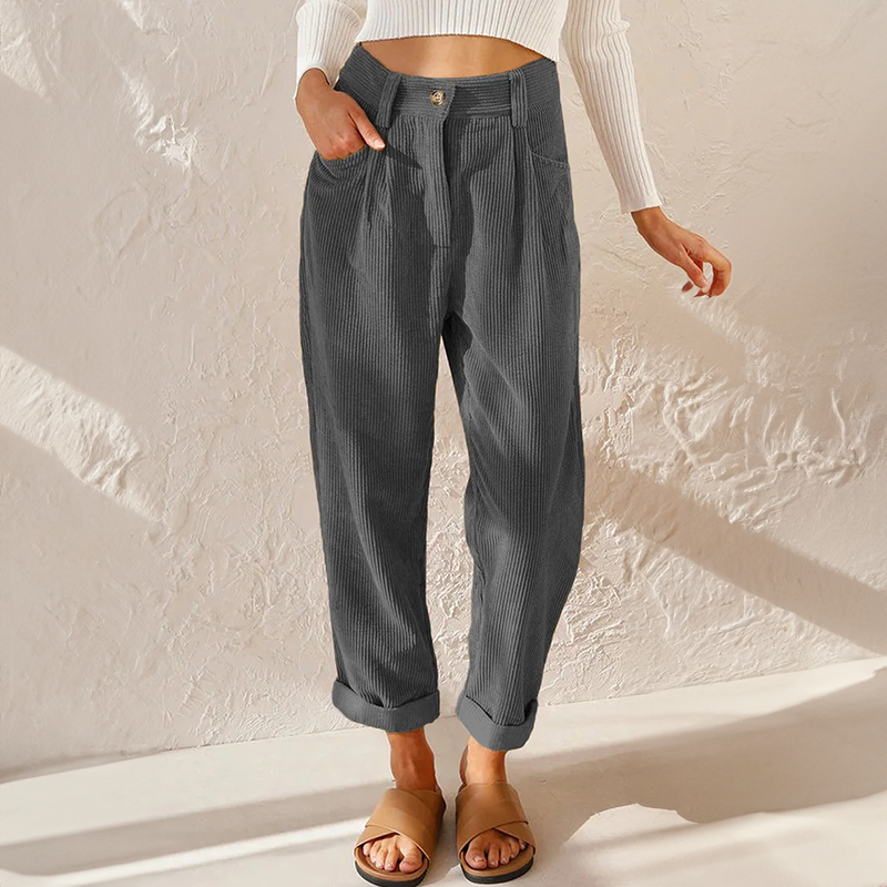 Avriane | Pantalons en velours côtelé décontractés pour femmes