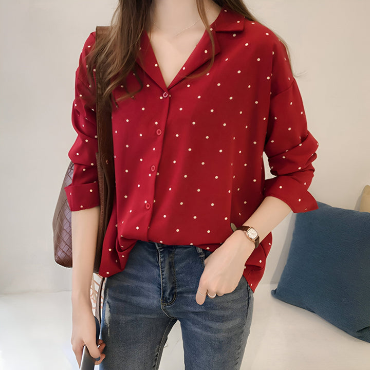 Levoire | Chemise À Pois Rot