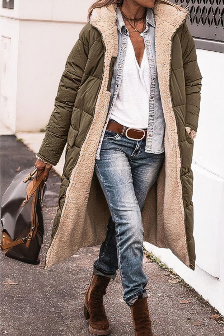 Levoire | Parka Réversible Pour Femmes Armeijan vert