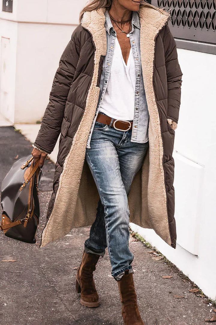 Levoire | Parka Réversible Élégant Et Chaud Braun