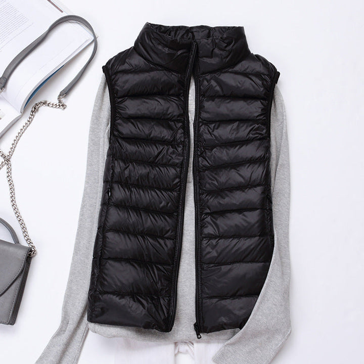 Levoire | Chaud, Léger, Gilet Sans Manches En Duvet Pour Femmes Noir