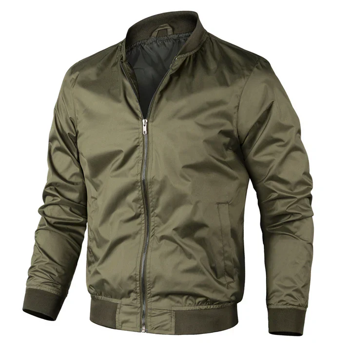 Levoire | Bomber Jacket En Edelkraft Élégance Stylée Pour L'Homme Moderne Vert militaire