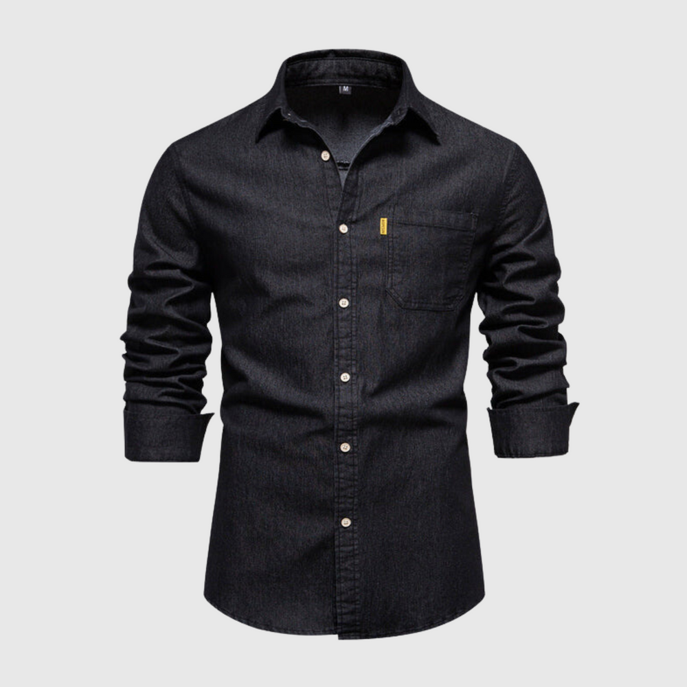 Levoire | Chemise En Denim Moderne Noir