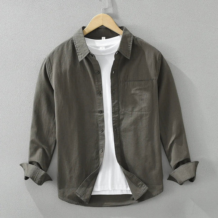 Levoire | Chemise Decontractee Style Hommes Gris foncé