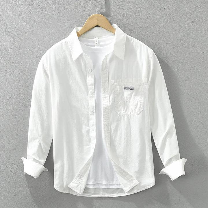 Levoire | Chemise En Coton Intemporelle Homme Blanc
