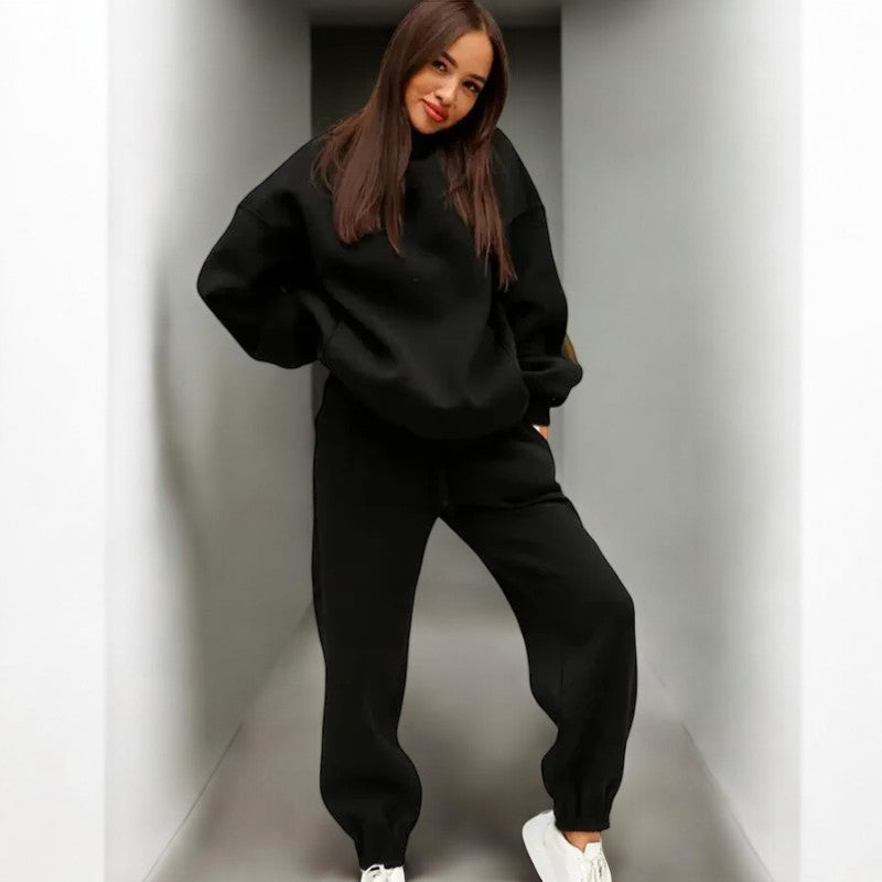 Levoire | Pull À Capuche Grande Taille Confortable Satz Noir