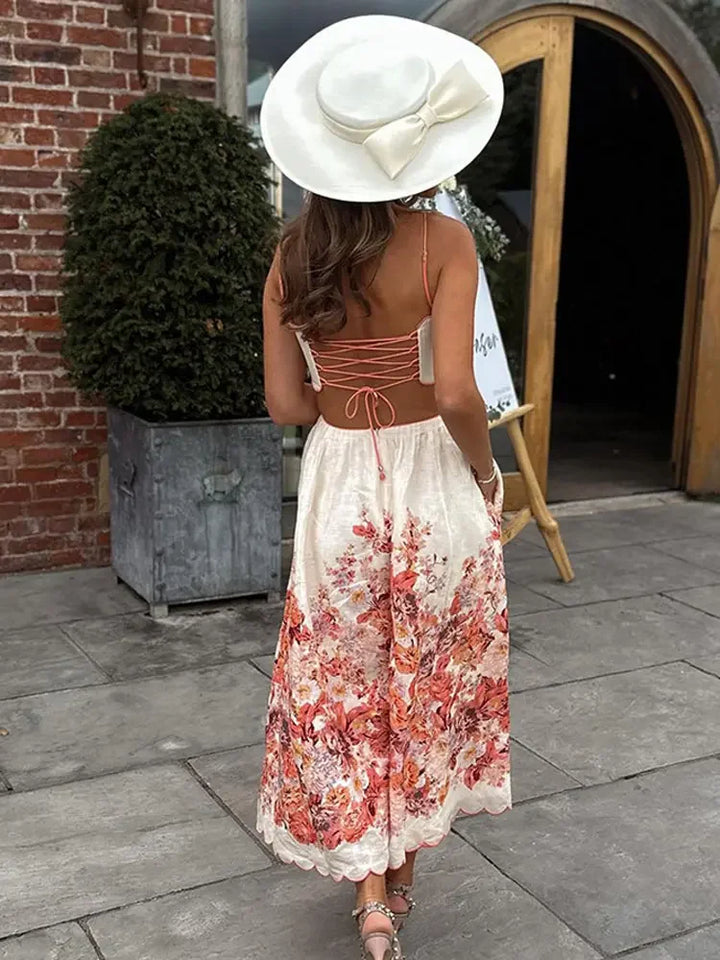 Levoire | Robe D'Été À Fleurs Ondulées
