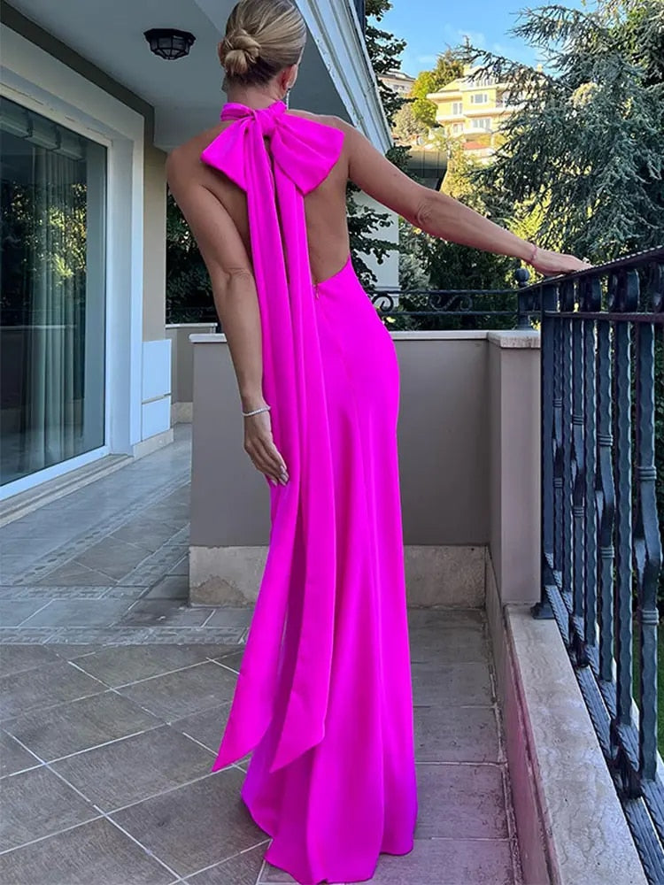 Levoire | Robe Épinglette Lacée Dos Bar Sans Épaule
