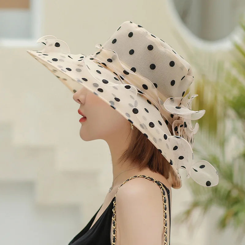 Levoire | d'Été - Chapeau Seau en Chiffon Élégant et Légèrement Aéré pour Femmes