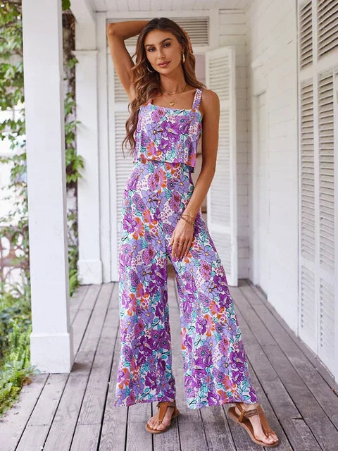 Levoire | Elegant Salopette Avec Imprimé Floral Liila motif floral